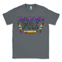 Charcoal Heather librarians rule Classic Tee - CowhideDigitalArt