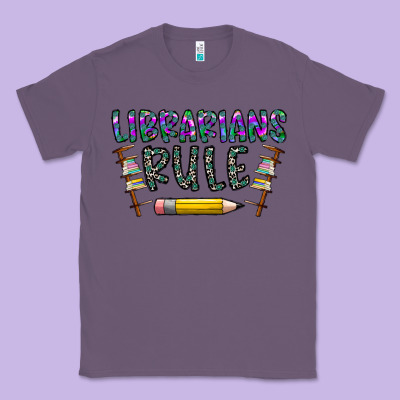 Librarians Rule Classic Tee Designed By Cowhidedigitalart