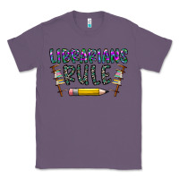 Lavender librarians rule Classic Tee - CowhideDigitalArt