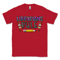 Red librarians rule Classic Tee - CowhideDigitalArt