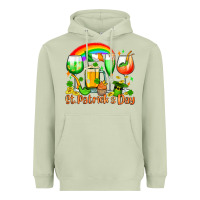 Matcha St. Patrick's wine glasses Heavyweight Hoodie - OliviaCreatesArt