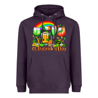 Plum St. Patrick's wine glasses Heavyweight Hoodie - OliviaCreatesArt