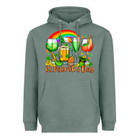 Sage St. Patrick's wine glasses Heavyweight Hoodie - OliviaCreatesArt