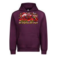 Mauve Wine Jesus The Reason For The Season Urban Hoodie - CowhideDigitalArt