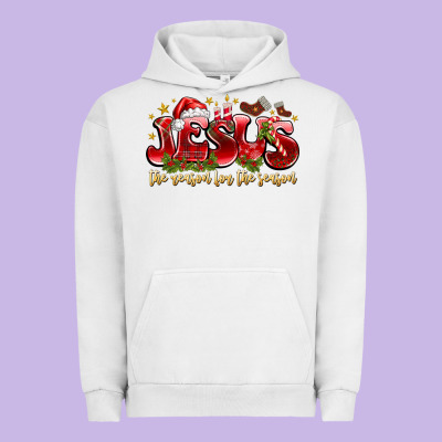 Jesus The Reason For The Season Urban Hoodie Designed By Cowhidedigitalart