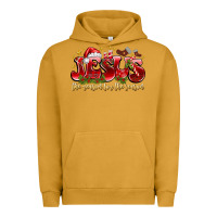Pigment Peanut Butter Jesus The Reason For The Season Urban Hoodie - CowhideDigitalArt