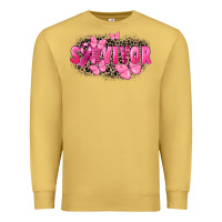 Antique Gold Survivor Breast Cancer Premium Sweatshirt - FaDigitalArtStudio