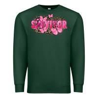 Sports Green Survivor Breast Cancer Premium Sweatshirt - FaDigitalArtStudio
