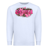 White Survivor Breast Cancer Premium Sweatshirt - FaDigitalArtStudio