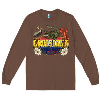 Chestnut louisiana state Long Sleeve Tee - BarkalooDesign
