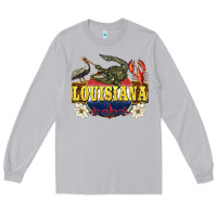 Moon Dust louisiana state Long Sleeve Tee - BarkalooDesign