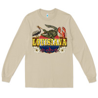 Mushroom louisiana state Long Sleeve Tee - BarkalooDesign