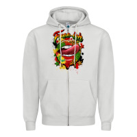 Dove Grey free ish juneteenth lips Zipper Hoodie - CowGirlArtShop