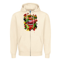 Sandshell free ish juneteenth lips Zipper Hoodie - CowGirlArtShop