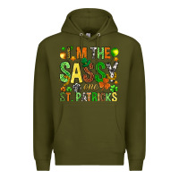 Army Green I'm the sassy one St. Patrick's Premium Hoodie - HowdyJamesFarm