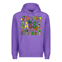 Purple I'm the sassy one St. Patrick's Premium Hoodie - HowdyJamesFarm