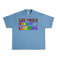 Pebble Blue Western Gay Pride Loading LGBTQ+ Urban Heavy Tee - BundleAndBundleShop