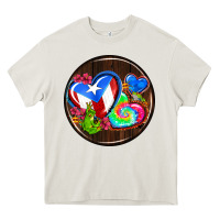 Cream puerto rico coasters Heavy Core Tee - AdoDesignShop