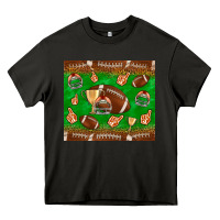 Asphalt football leopard Heavy Core Tee - NancyCooperArtShop