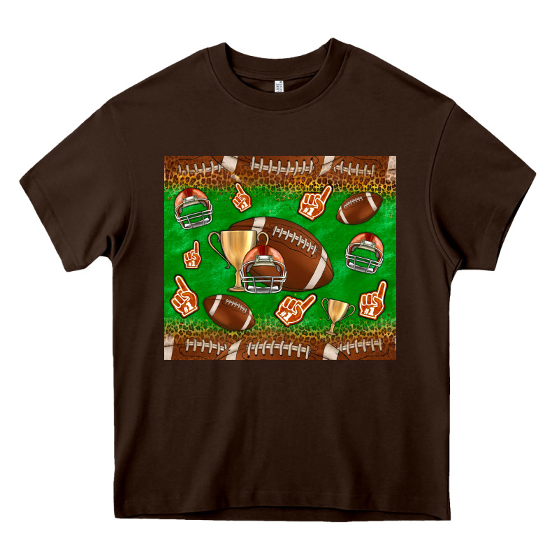 Football Leopard Heavy Core Tee by NancyCooperArtShop | Teevron