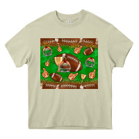 Mossy football leopard Heavy Core Tee - NancyCooperArtShop