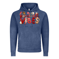 Vintage Denim baseball vibes Vintage Hoodie - MaliasSmallBusiness