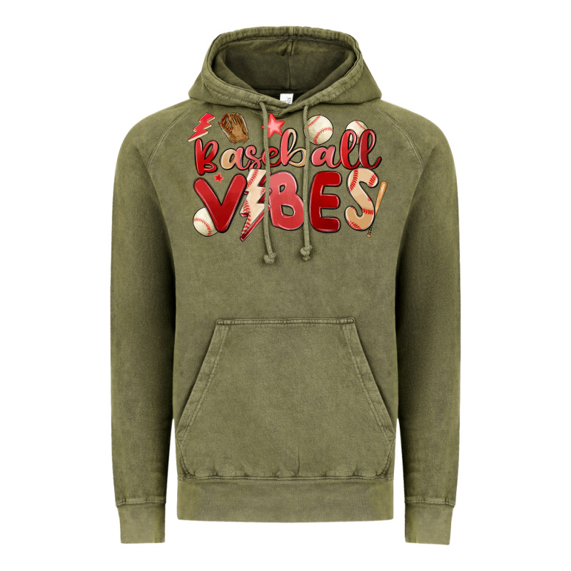Baseball Vibes Vintage Hoodie by MaliasSmallBusiness | Teevron
