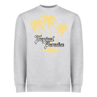 Heather Grey Tropical Paradise Heavyweight Sweatshirt - Bettercallsaul