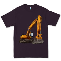 Plum excavator Premium Tee - LillyAllenDesigns
