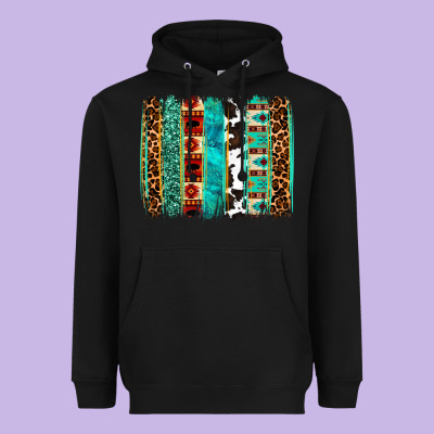 Western Brushstroke Heavyweight Hoodie Designed By Oliviacreatesart
