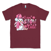 Burgundy i am snow cute pink bbs Classic Tee - BundleAndBundleShop