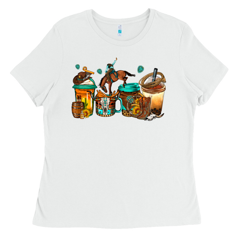 Rodeo Coffee Ladies Tee by Jasminsmagicworld | Teevron