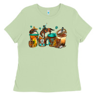 Matcha rodeo coffee Ladies Tee - Jasminsmagicworld