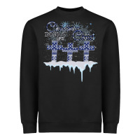 Black Christmas Christ Begins With Heavyweight Sweatshirt - Bettercallsaul