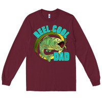 Burgundy reel cool dad Long Sleeve Tee - Jasminsmagicworld