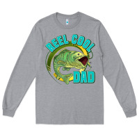 Heather Grey reel cool dad Long Sleeve Tee - Jasminsmagicworld