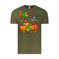 Vintage Olive fall for jesus he never leaves Vintage Tee - MaliasSmallBusiness