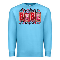 Ocean Blue Valentine's Day babe Premium Sweatshirt - FaDigitalArtStudio