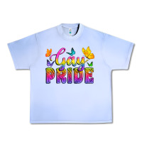 Grape Ice Gay Pride With Butterfly Urban Heavy Tee - BundleAndBundleShop