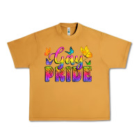 Peanut Butter Gay Pride With Butterfly Urban Heavy Tee - BundleAndBundleShop