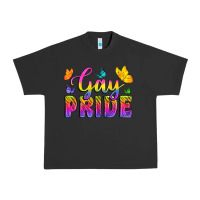 Pigment Black Gay Pride With Butterfly Urban Heavy Tee - BundleAndBundleShop