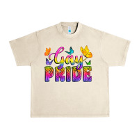 Gay Pride With Butterfly Urban Heavy Tee | Teevron