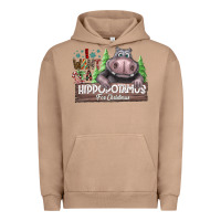 Pigment Burro IWant Hippopota maps For Christmas Urban Hoodie - CowhideDigitalArt