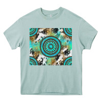 Arona gemstone leopard cowhide Heavy Core Tee - NancyCooperArtShop