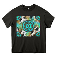 Asphalt gemstone leopard cowhide Heavy Core Tee - NancyCooperArtShop