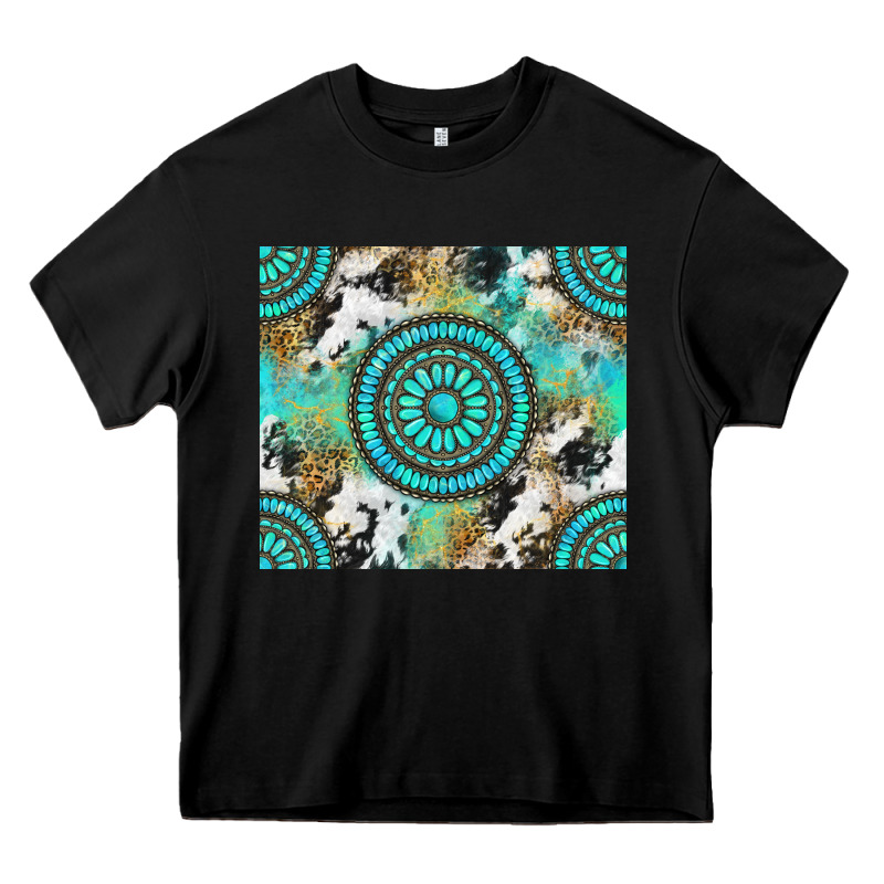 Gemstone Leopard Cowhide Heavy Core Tee by NancyCooperArtShop | Teevron