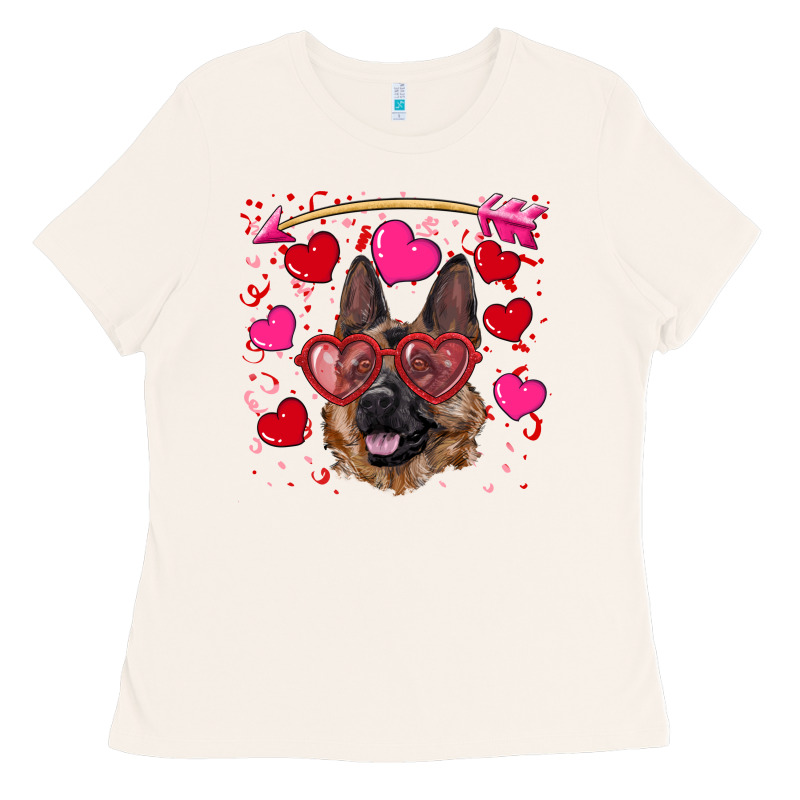 Valentine's German Shepherd Ladies Tee by RanaPortraitStore | Teevron