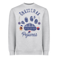 Heather Grey Christmas Pajamas Heavyweight Sweatshirt - Bettercallsaul