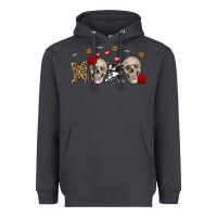 Smoke Xoxo Valentine skulls Valentine's Day Heavyweight Hoodie - FaDigitalArtStudio