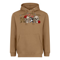 Toasted Coconut Xoxo Valentine skulls Valentine's Day Heavyweight Hoodie - FaDigitalArtStudio